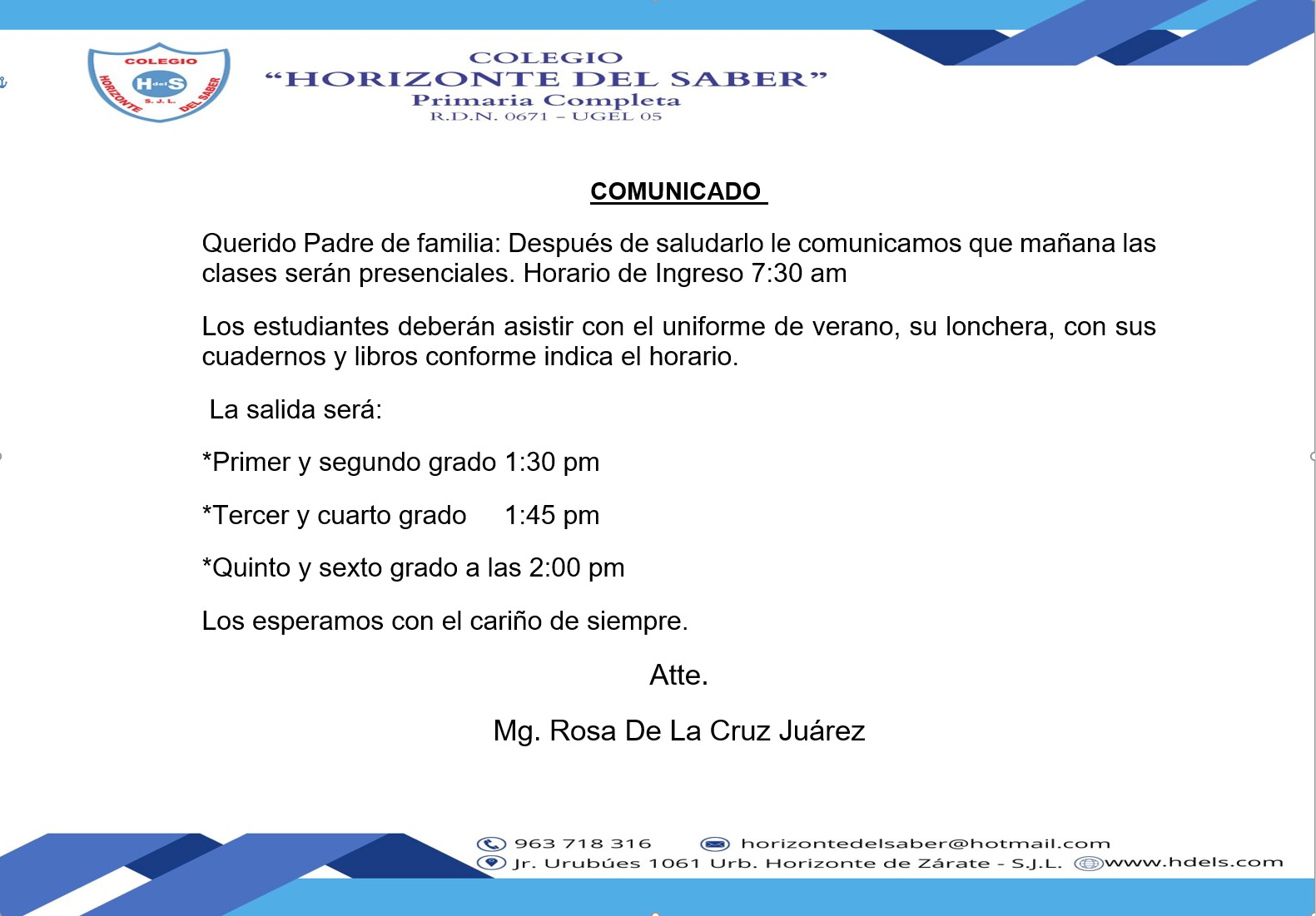 Clases Presenciales